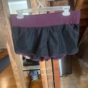 Stylish Black and Pink Women's Shorts